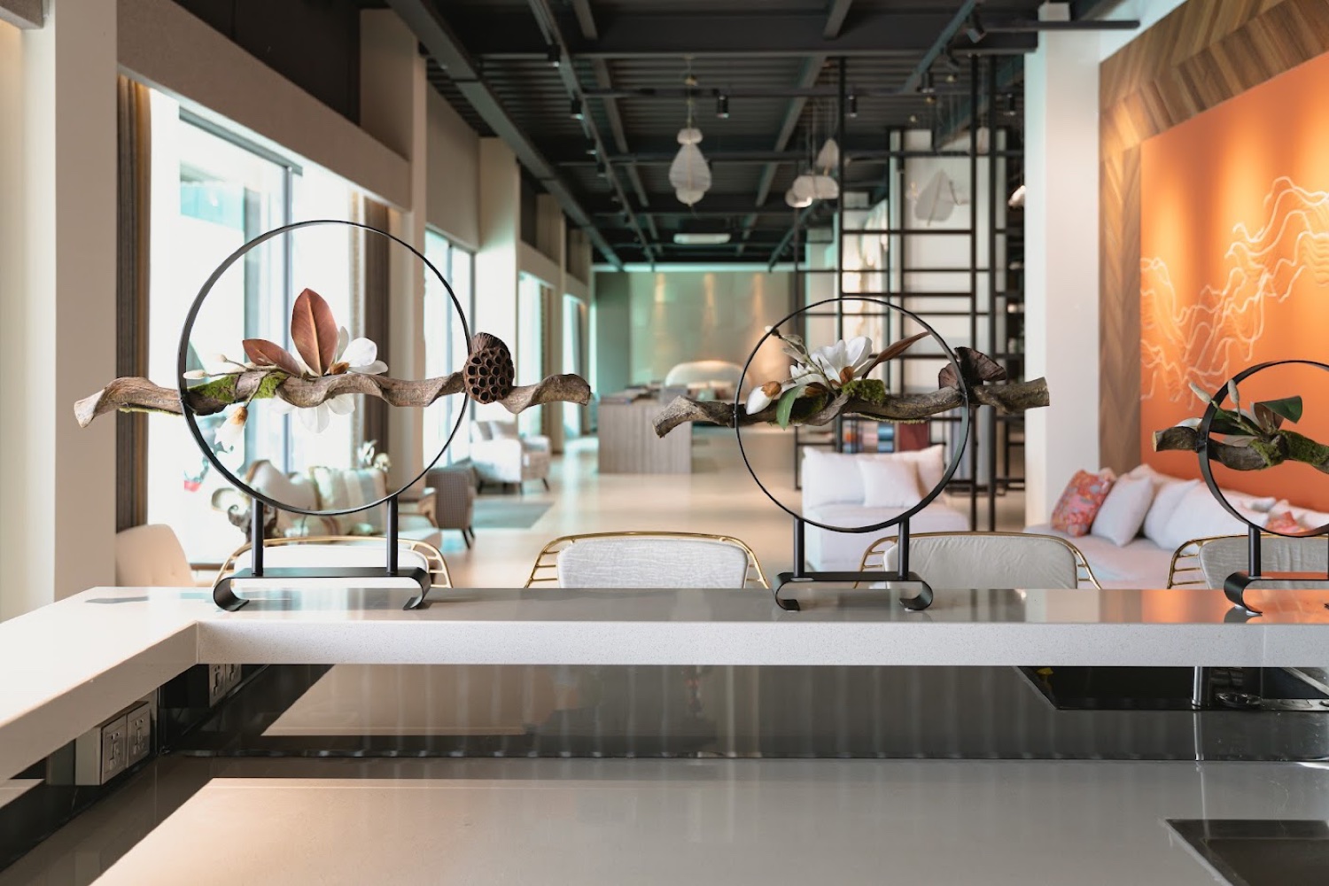 Material Supply Pro showroom interior in Phnom Penh